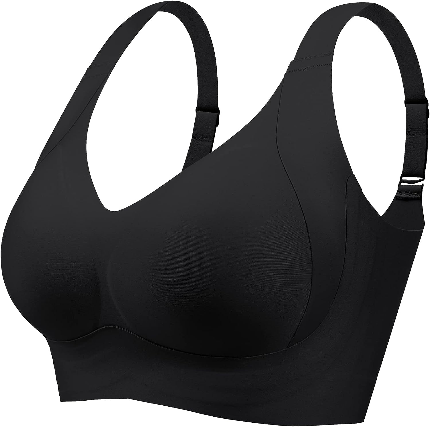 Daily Comfort Wireless Shaper Bra, Women's Seamless Full Back Coverage Push  Up Bras, Wide Band Bras for Back Fat (S, Grey) : : Clothing, Shoes  & Accessories