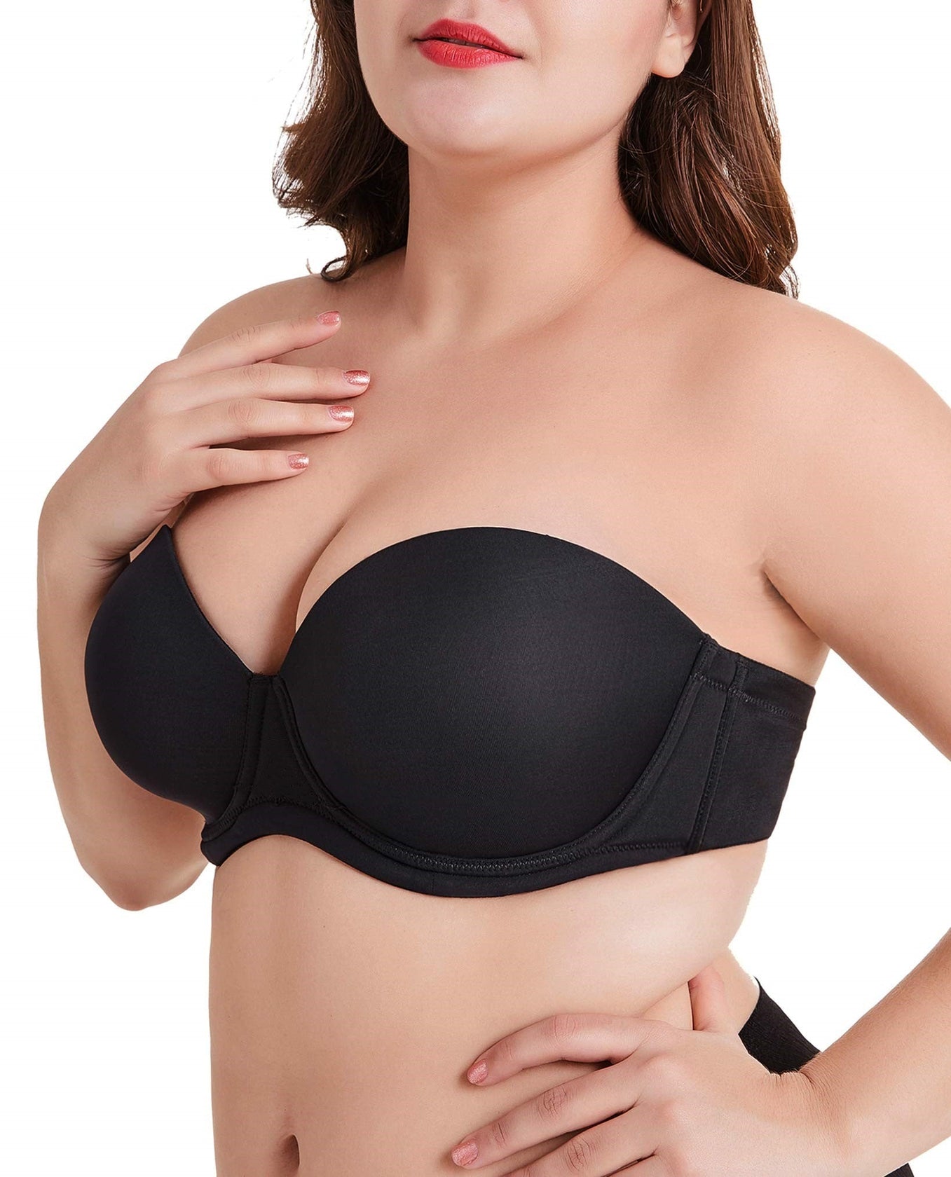 Bettybra®-Women's Underwire Contour Multiway Full Coverage Strapless Bra Plus Size