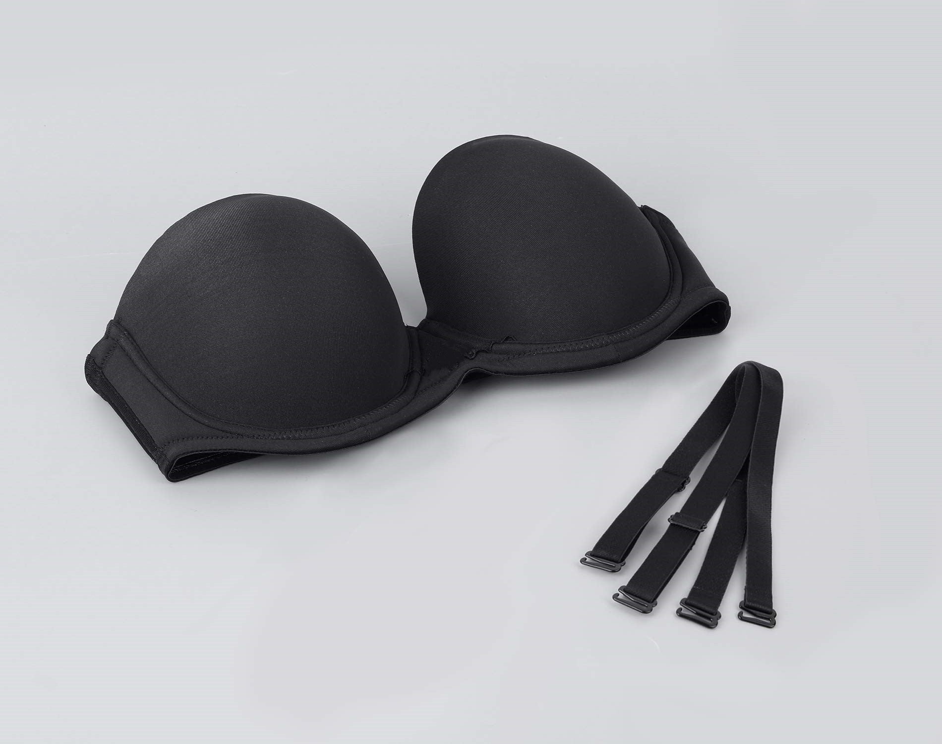 Women's Underwire Contour Multi Way Full Coverage Invisible Strapless Bra  Plus Size Push Up Silicone Slightly Padded