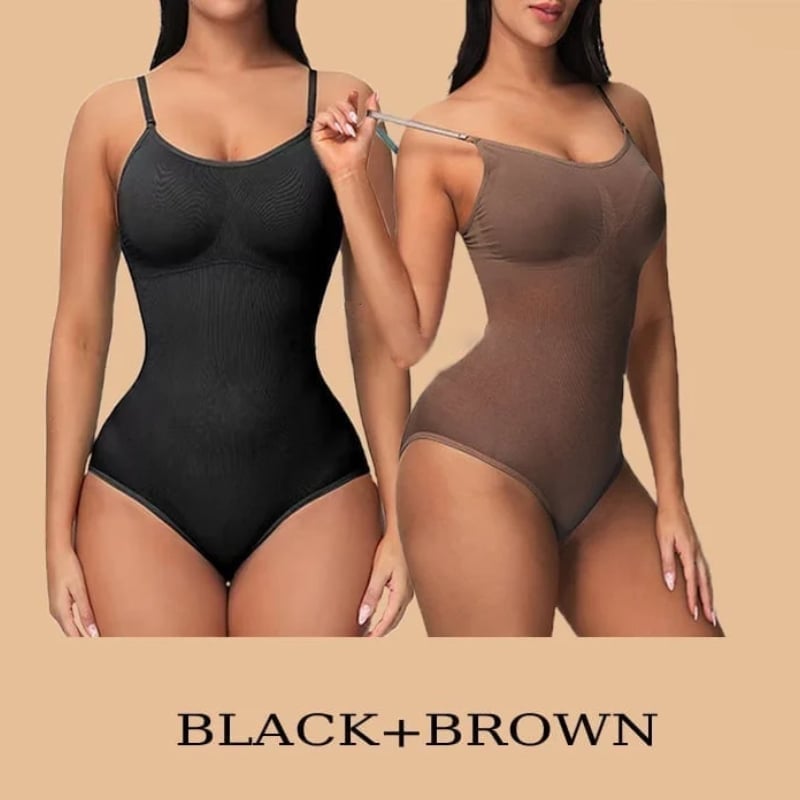 Beau Design Women Black & Brown Solid Saree Shapewear - Absolutely