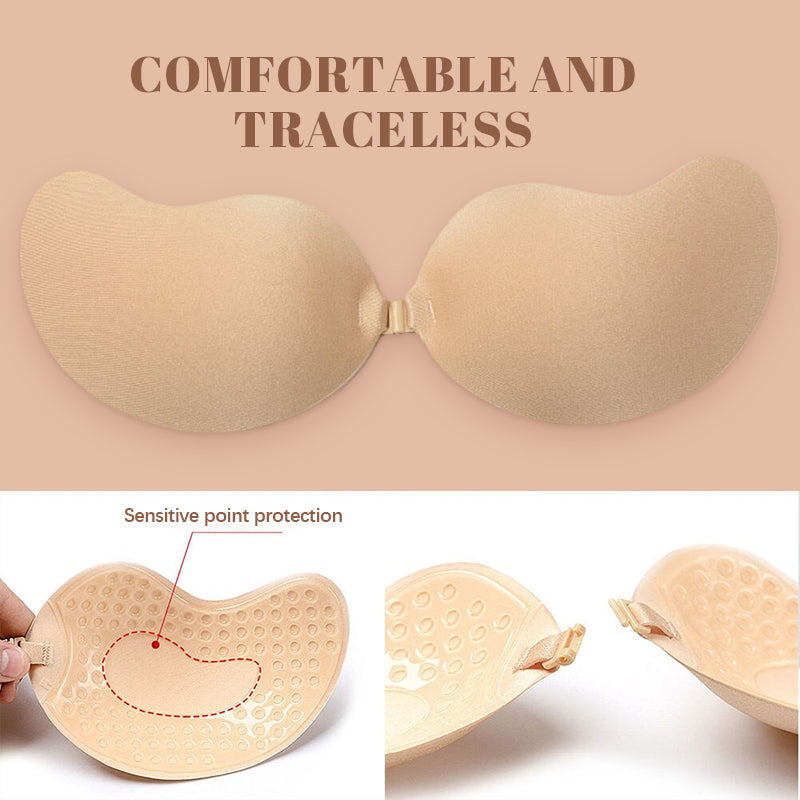 Lingerie For Women Plus Size Women Invisible Lift Sticky Bra Breathable  Strapless Front Button Bra Adhesive Push Up Silicone Bras For Wedding Party Backless  Dress 