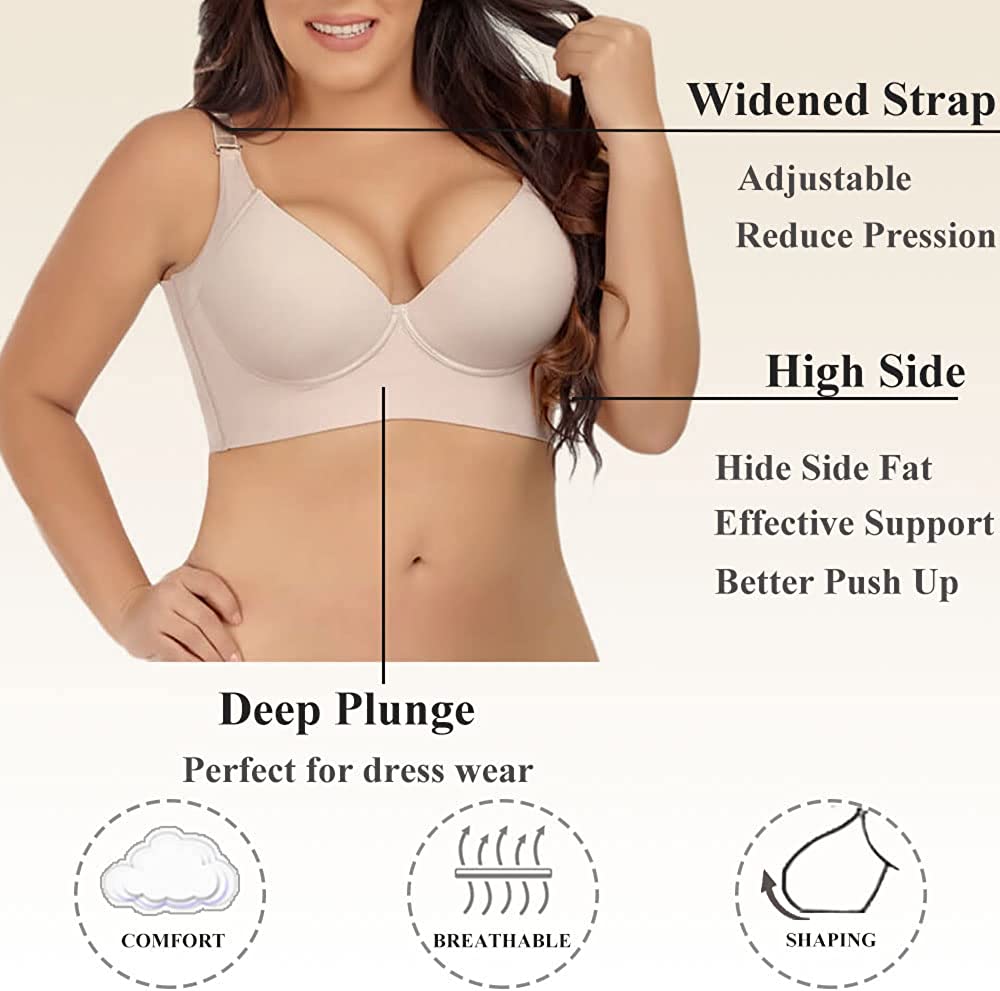 BETTYBRA®Deep Cup Bra Hide Back Fat With Shapewear Incorporated-Nude（Buy 1 Get 2）