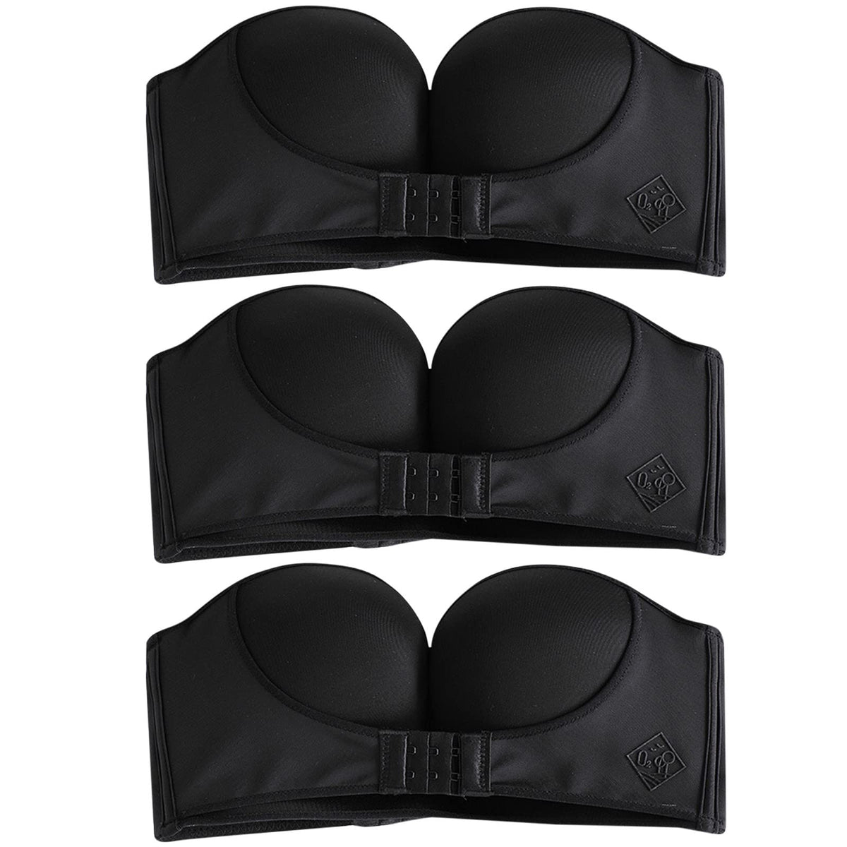 BETTYBRA®Invisible Strapless Super Push Up Bra (BUY ONE GET TWO FREE)-BLACK