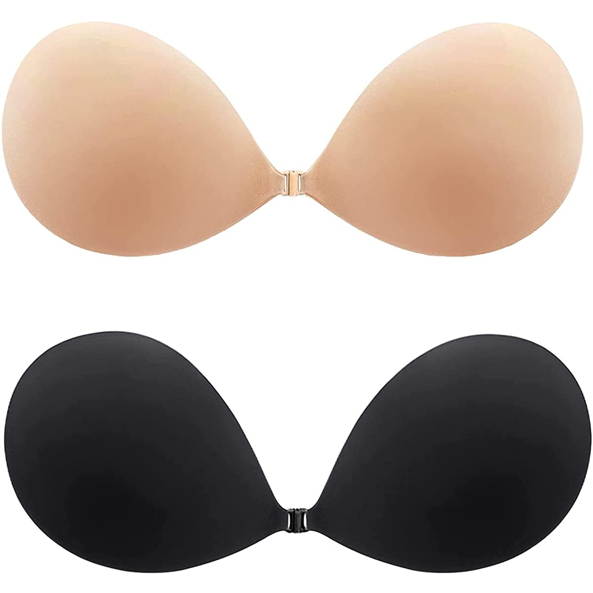 Strapless Front Buckle Push Up Bras for Women,Wireless Sexy Anti-Slip  Invisible Lift Bras 